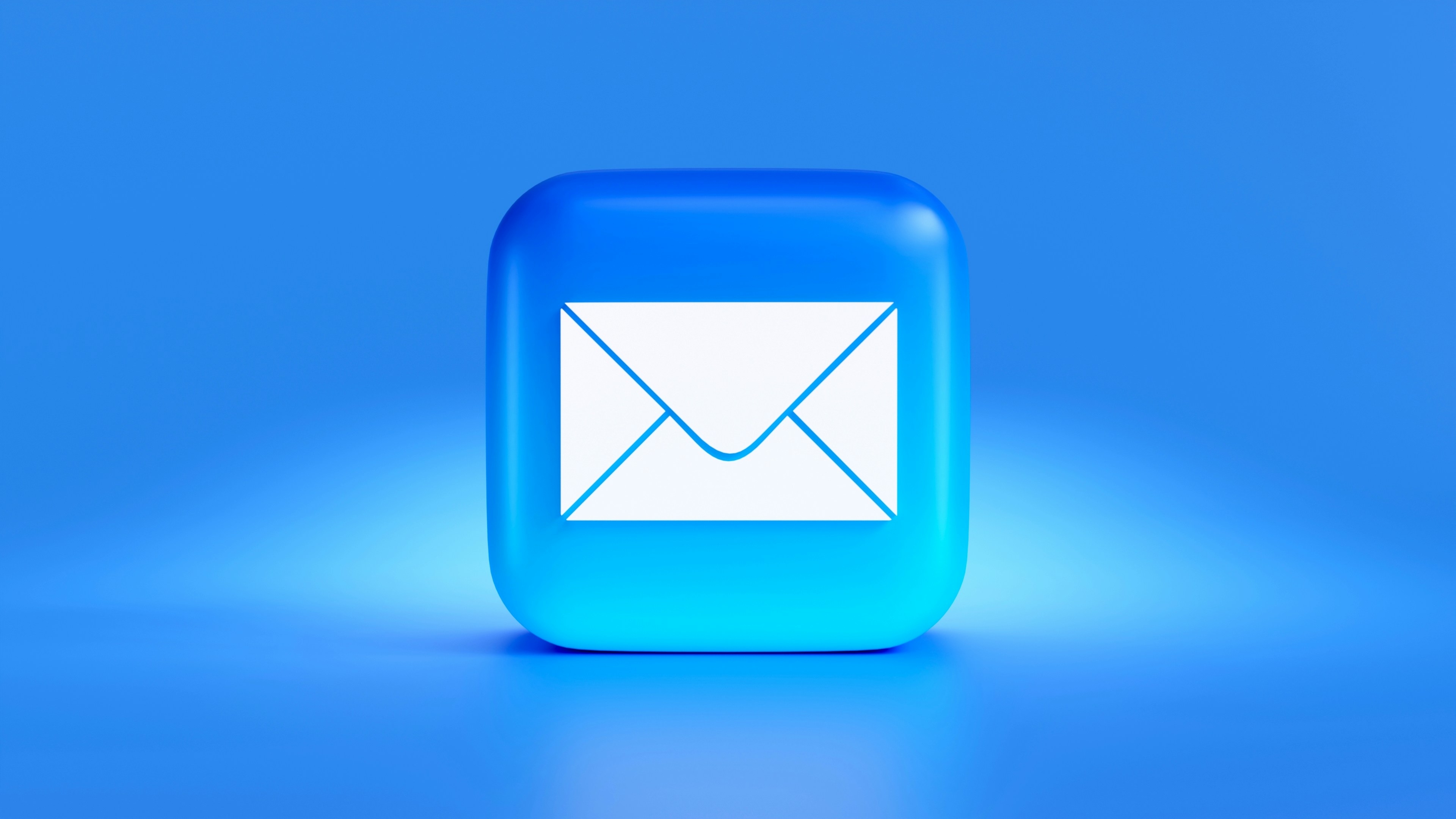 Email App icon on blue background
